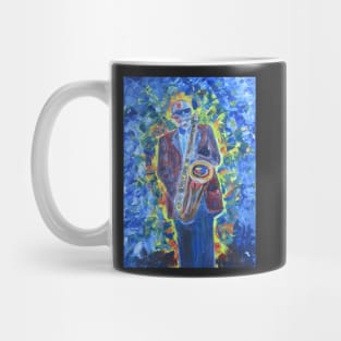 Blues Sax Player Mug